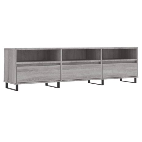 Tv-meubel 150x30x44,5 cm bewerkt hout grijs sonoma eikenkleurig 2