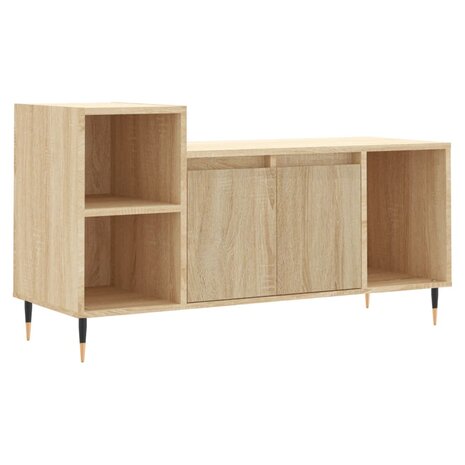 Tv-meubel 100x35x55 cm bewerkt hout sonoma eikenkleurig 2