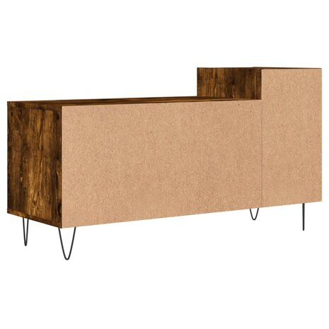 Tv-meubel 100x35x55 cm bewerkt hout gerookt eikenkleurig 8