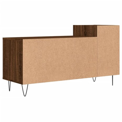 Tv-meubel 100x35x55 cm bewerkt hout bruin eikenkleur 8