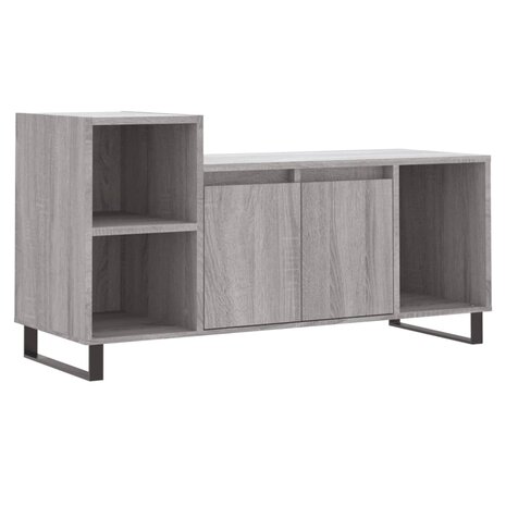 Tv-meubel 100x35x55 cm bewerkt hout grijs sonoma eikenkleurig 2