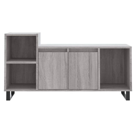 Tv-meubel 100x35x55 cm bewerkt hout grijs sonoma eikenkleurig 5