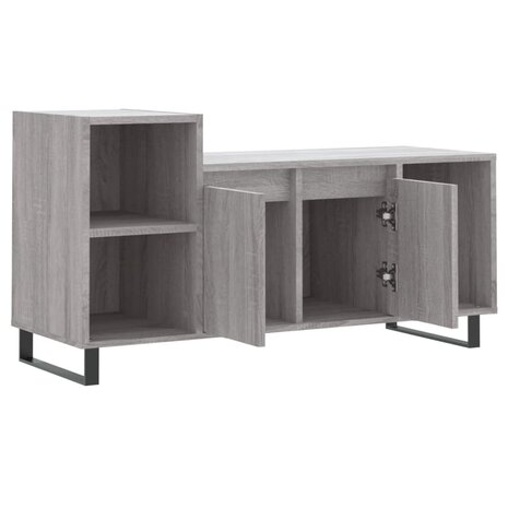 Tv-meubel 100x35x55 cm bewerkt hout grijs sonoma eikenkleurig 6