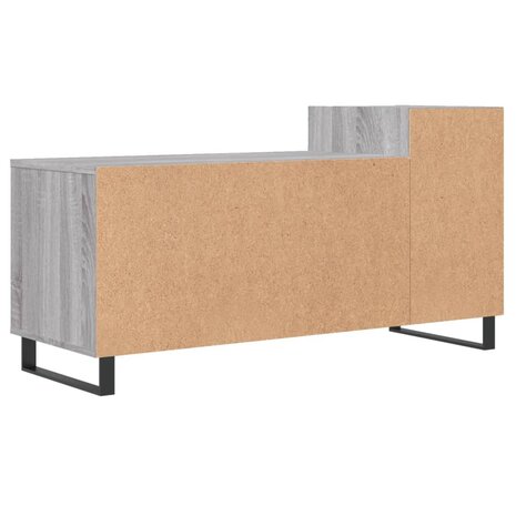 Tv-meubel 100x35x55 cm bewerkt hout grijs sonoma eikenkleurig 8