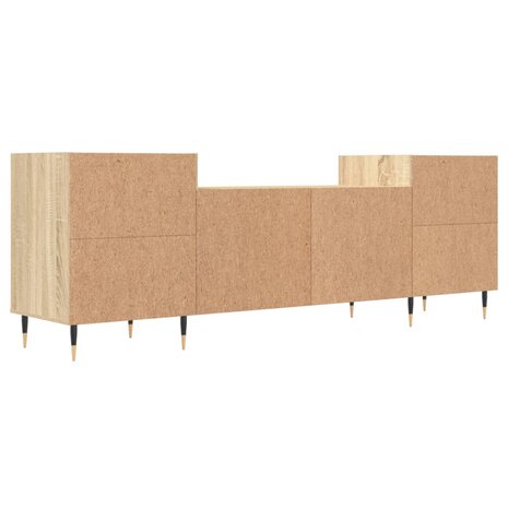 Tv-meubel 160x35x55 cm bewerkt hout sonoma eikenkleurig 8