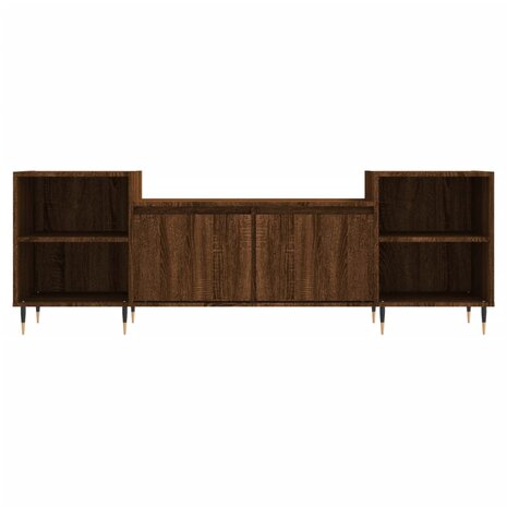 Tv-meubel 160x35x55 cm bewerkt hout bruin eikenkleur 5