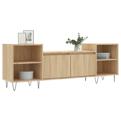 Tv-meubel 160x35x55 cm bewerkt hout sonoma eikenkleurig 3