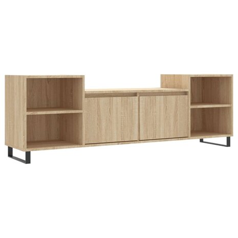 Tv-meubel 160x35x55 cm bewerkt hout sonoma eikenkleurig 2