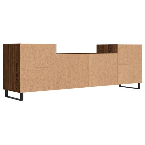 Tv-meubel 160x35x55 cm bewerkt hout bruin eikenkleur 8