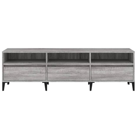 Tv-meubel 150x30x44,5 cm bewerkt hout grijs sonoma eikenkleurig 6