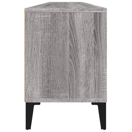 Tv-meubel 150x30x44,5 cm bewerkt hout grijs sonoma eikenkleurig 8