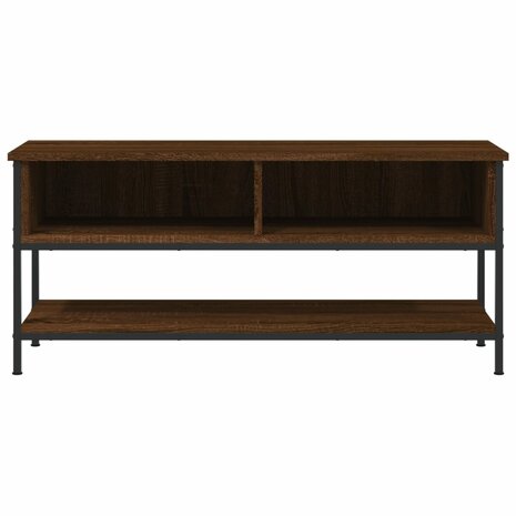 Tv-meubel 100x35x45 cm bewerkt hout bruin eikenkleur 4