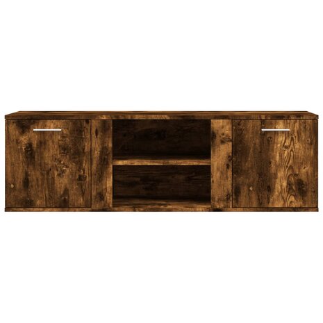 Tv-meubel 120x34x37 cm bewerkt hout gerookt eikenkleurig 4