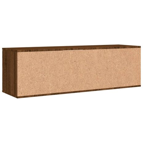 Tv-meubel 120x34x37 cm bewerkt hout bruin eikenkleur 6