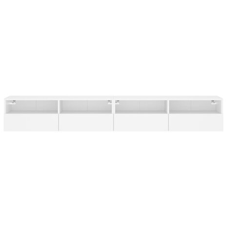 Tv-wandmeubels 2 st 100x30x30 cm bewerkt hout wit 7