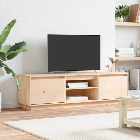 Tv-meubel 140x35x40 cm massief grenenhout 1