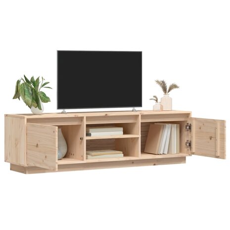 Tv-meubel 140x35x40 cm massief grenenhout 3