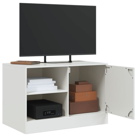 Tv-meubel 67x39x44 cm staal wit 5