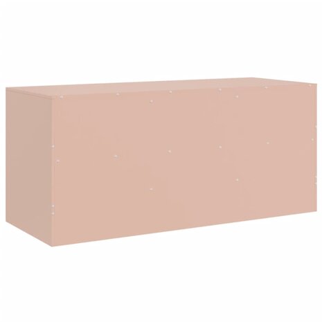 Tv-meubel 99x39x44 cm staal roze 9