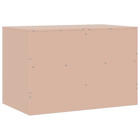 Tv-meubelen 2 st 67x39x44 cm staal roze 9