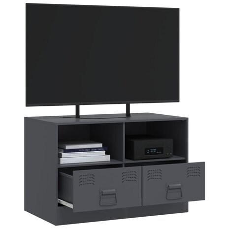 Tv-meubel 67x39x44 cm staal antracietkleurig 5