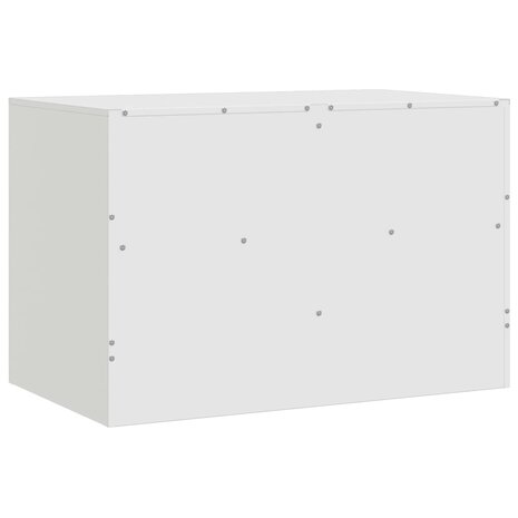 Tv-meubelen 2 st 67x39x44 cm staal wit 9