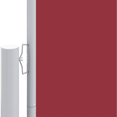 Windscherm uittrekbaar 180x600 cm rood 3