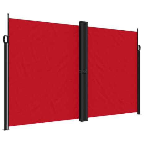 Windscherm uittrekbaar 200x1000 cm rood 2