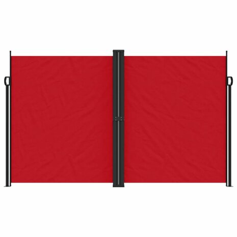 Windscherm uittrekbaar 200x1000 cm rood 3