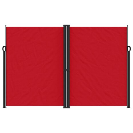 Windscherm uittrekbaar 220x1000 cm rood 3