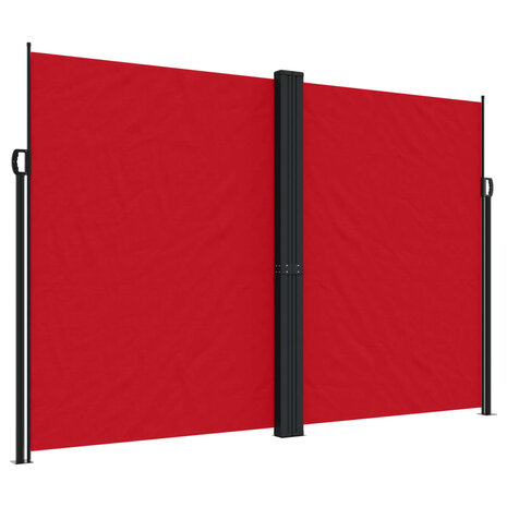 Windscherm uittrekbaar 220x600 cm rood 2