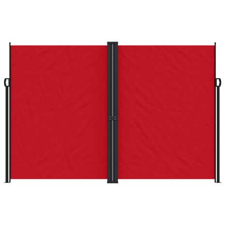 Windscherm uittrekbaar 220x600 cm rood 3