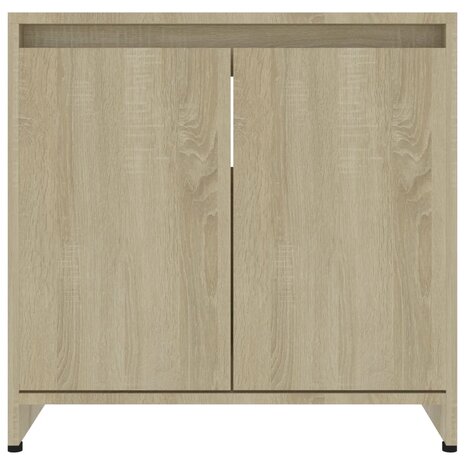 Badkamerkast 60x33x61 cm bewerkt hout sonoma eikenkleurig 6