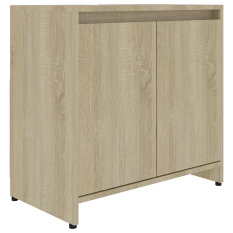 Badkamerkast 60x33x61 cm bewerkt hout sonoma eikenkleurig 8