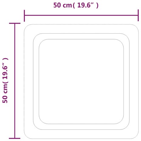 Badkamerspiegel LED 50x50 cm 5