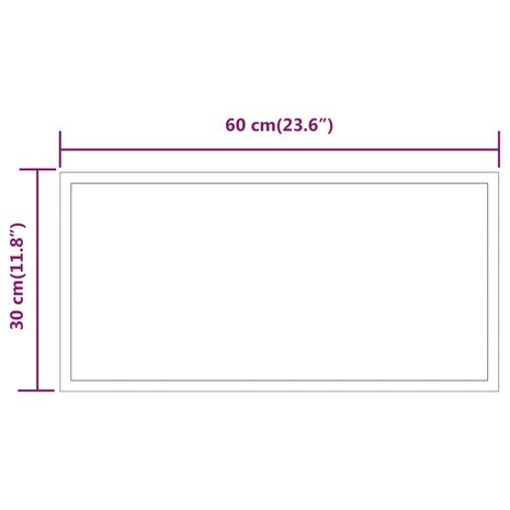 Badkamerspiegel LED 30x60 cm 7