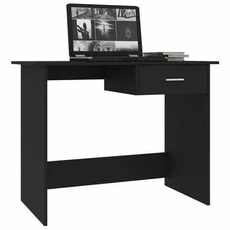 Bureau 100x50x76 cm bewerkt hout wit 3