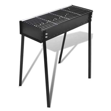 Houtskoolbarbecue staand vierkant 75x28 cm 1