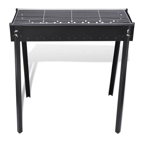 Houtskoolbarbecue staand vierkant 75x28 cm 2