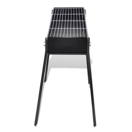 Houtskoolbarbecue staand vierkant 75x28 cm 3