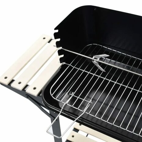 ProGarden Houtskoolbarbecue 86,5 cm zwart 3