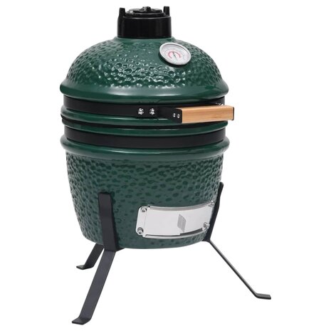 Kamado barbecue 56 cm keramiek groen 1