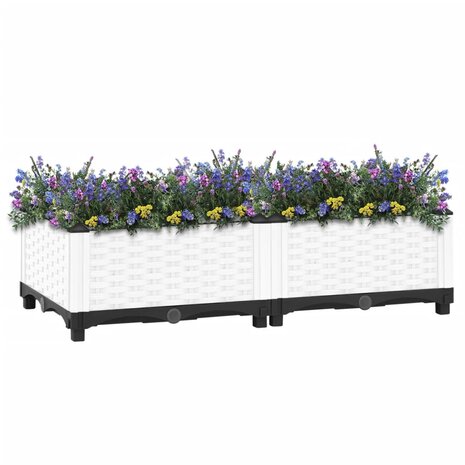 Plantenbak verhoogd 80x40x23 cm polypropeen 2