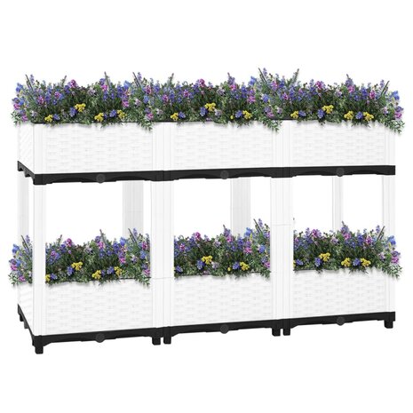 Plantenbak verhoogd 120x40x71 cm polypropeen 2