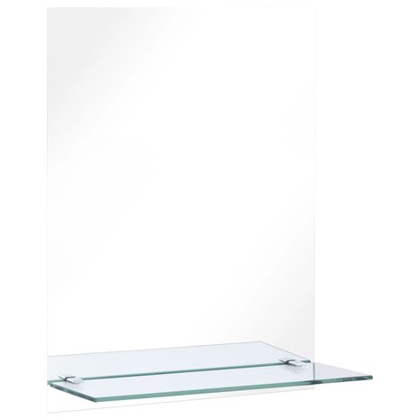 Wandspiegel met schap 50x70 cm gehard glas 2