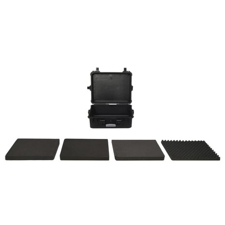 Flightcase draagbaar 55x43x21 cm PP zwart 2