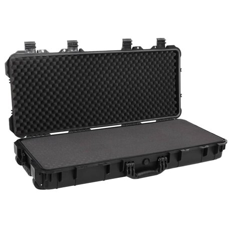 Flightcase op wieltjes 96x42x16 cm PP zwart 4