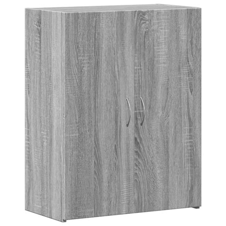 Archiefkast 60x32x77,5 cm bewerkt hout grijs sonoma eiken 2