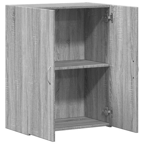 Archiefkast 60x32x77,5 cm bewerkt hout grijs sonoma eiken 7