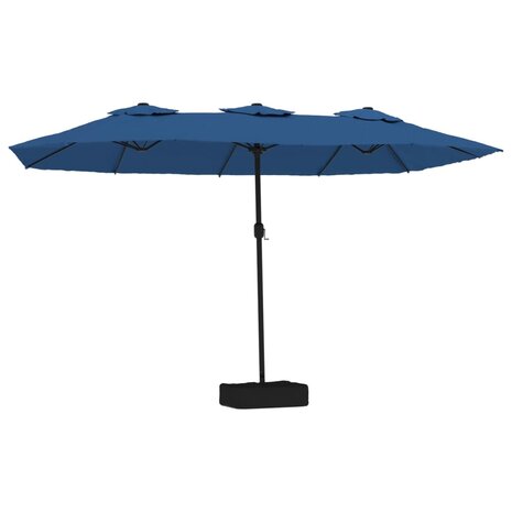 Parasol dubbel 449x245 cm azuurblauw 2